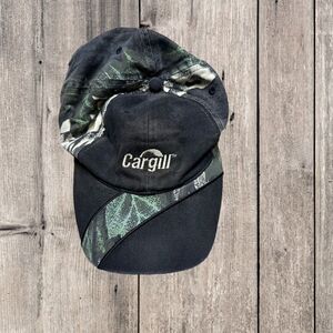 Cargill Camouflage Adjustable Embroidered Dad Hat Black & Green